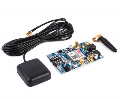 GSM/GPRS + GPS + Bluetooth Shield SIM808 с антенами